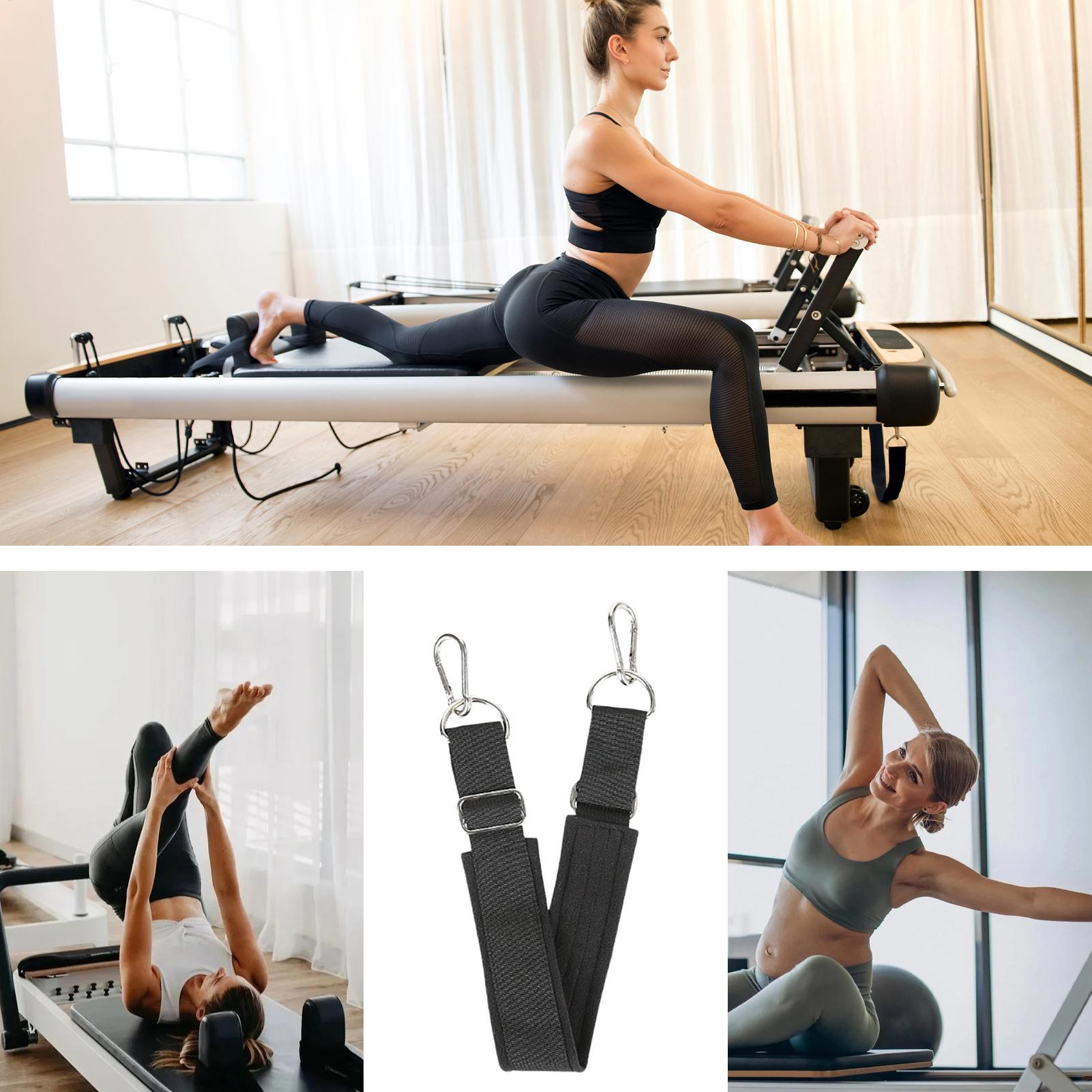 Pilates Yoga &A - Pasek do pilatesu, pogrubiony, regulowany, antypoślizgowy,
